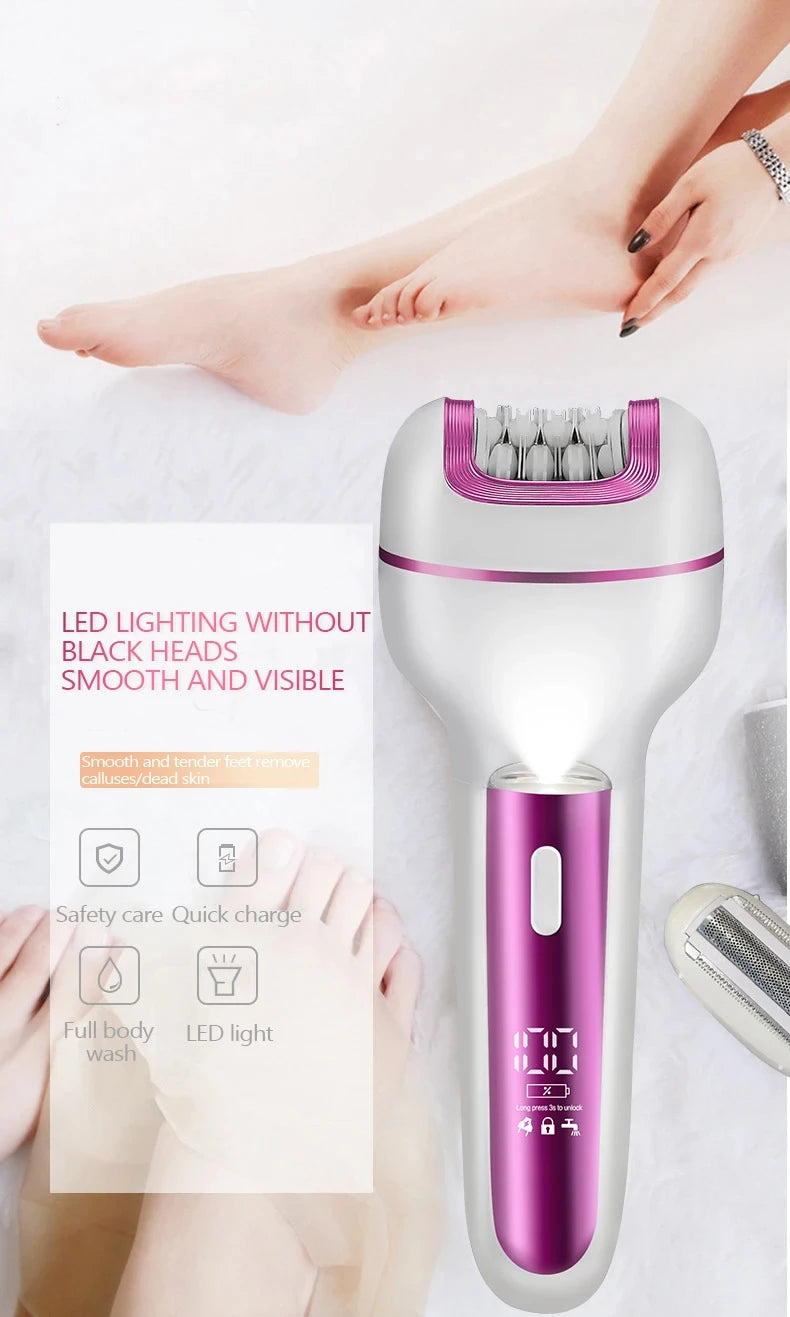 3-in-1 Rechargeable Electric Hair Remover and Shaver for Women
