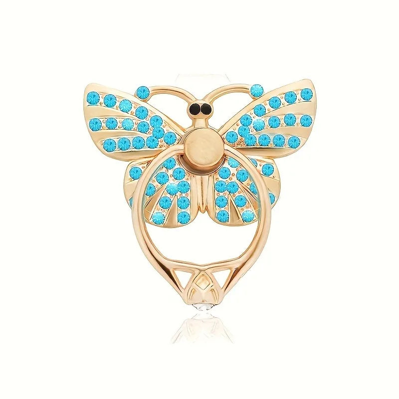 Glitter Butterfly Phone Ring Holder Kickstand