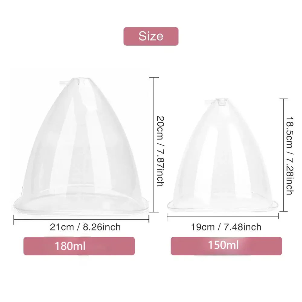 Vacuum Suction Cup Set for Breast and Buttock Enhancement - 3