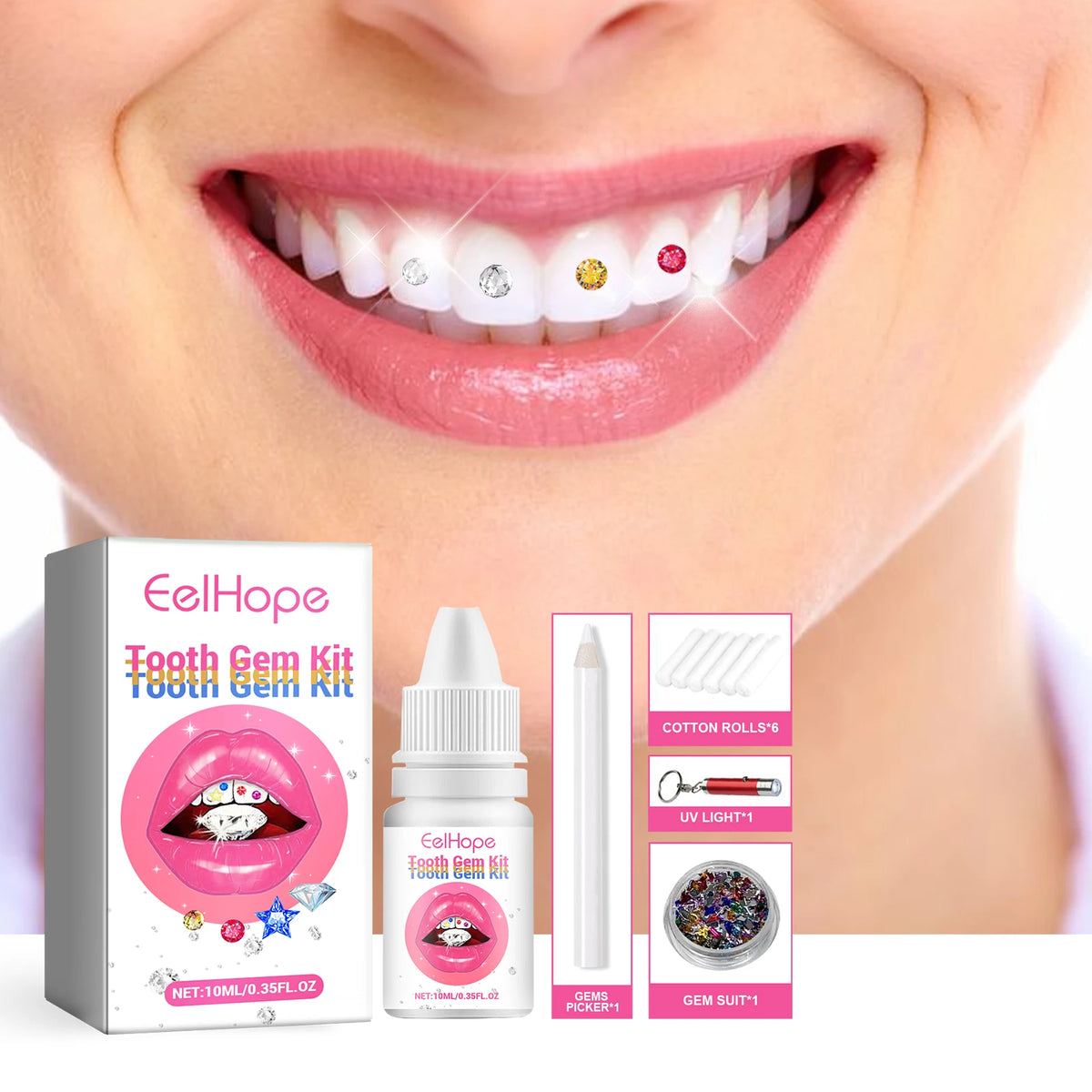 Professional DIY Tooth Gem Jewelry Decoration Kit
