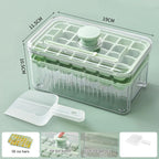 One-Press Easy Release Ice Cube Tray with Storage Box