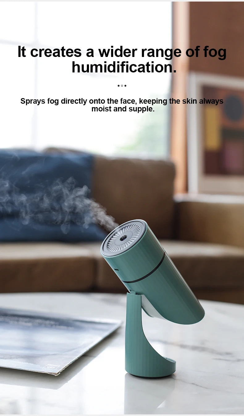 Portable Wireless Desktop Air Humidifier with Adjustable Mist