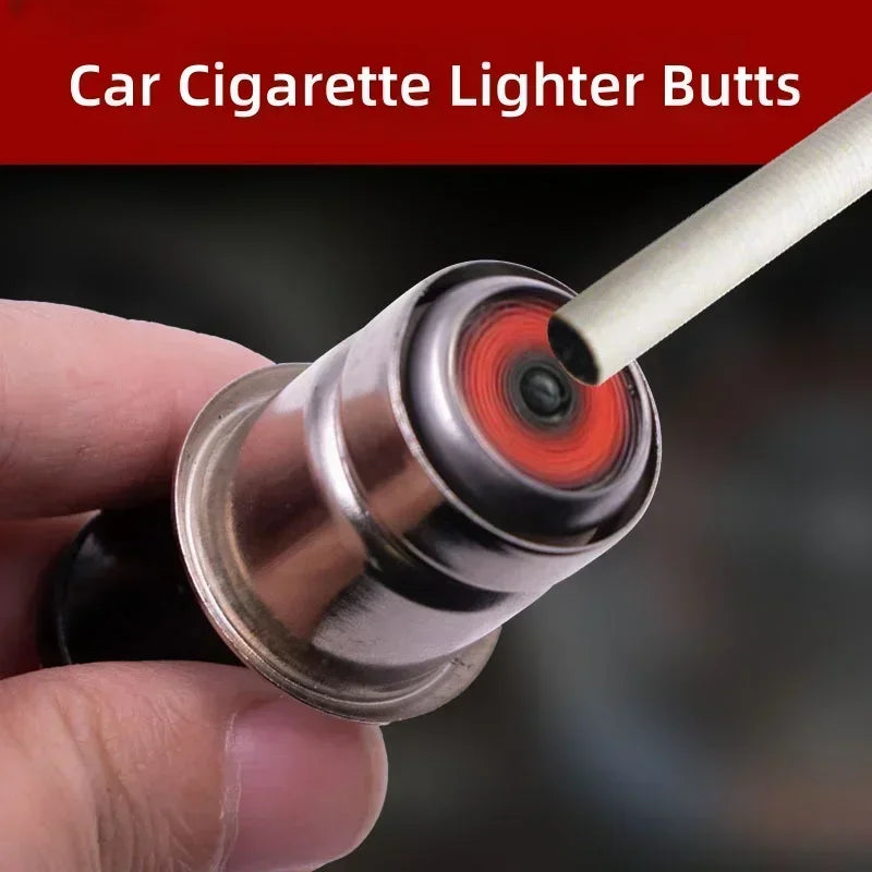 Universal 12V Car Cigarette Lighter Replacement Plug - 2