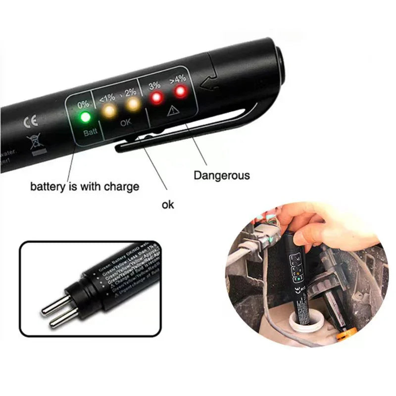 Digital Brake Fluid Moisture Tester Pen for Car Maintenance - 3