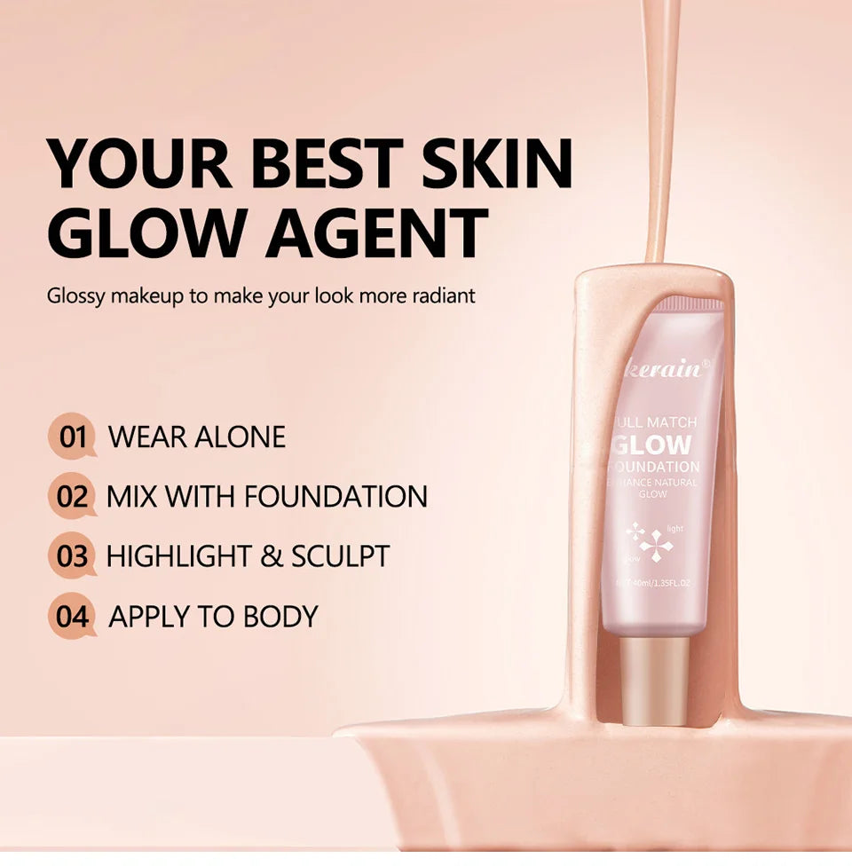 Liquid Illuminating Glow Foundation and Highlighter