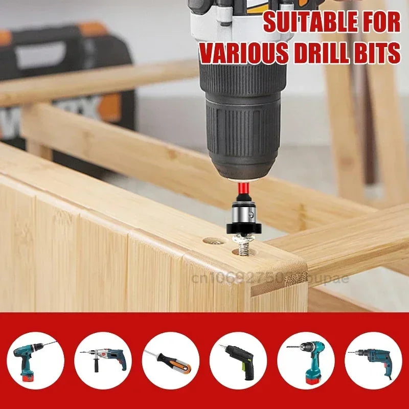 Magnetic Drywall Screw Setter and Positioning Drill Bit - 15