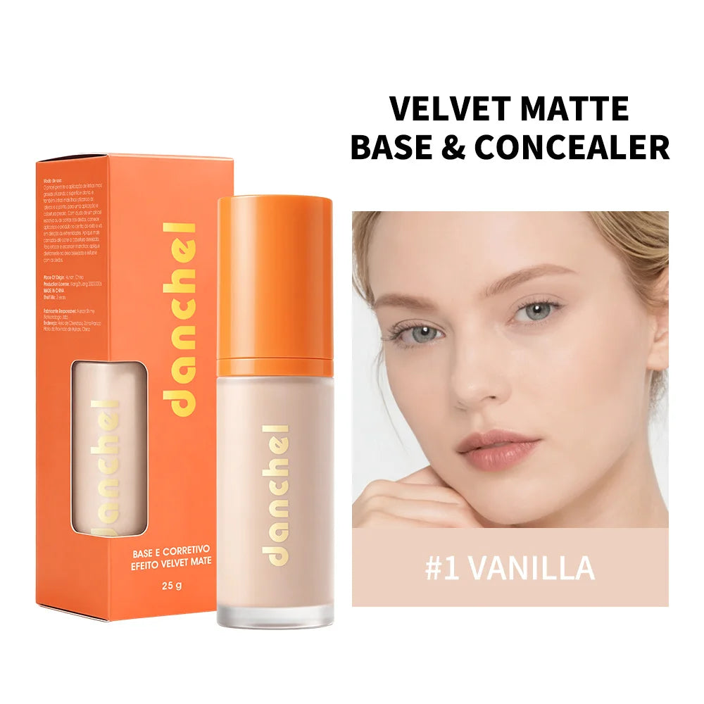 2-in-1 Velvet Matte Liquid Foundation and Concealer - 24