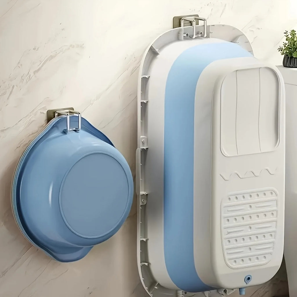Self-Adhesive Wall-Mounted Washbasin and Storage Hook