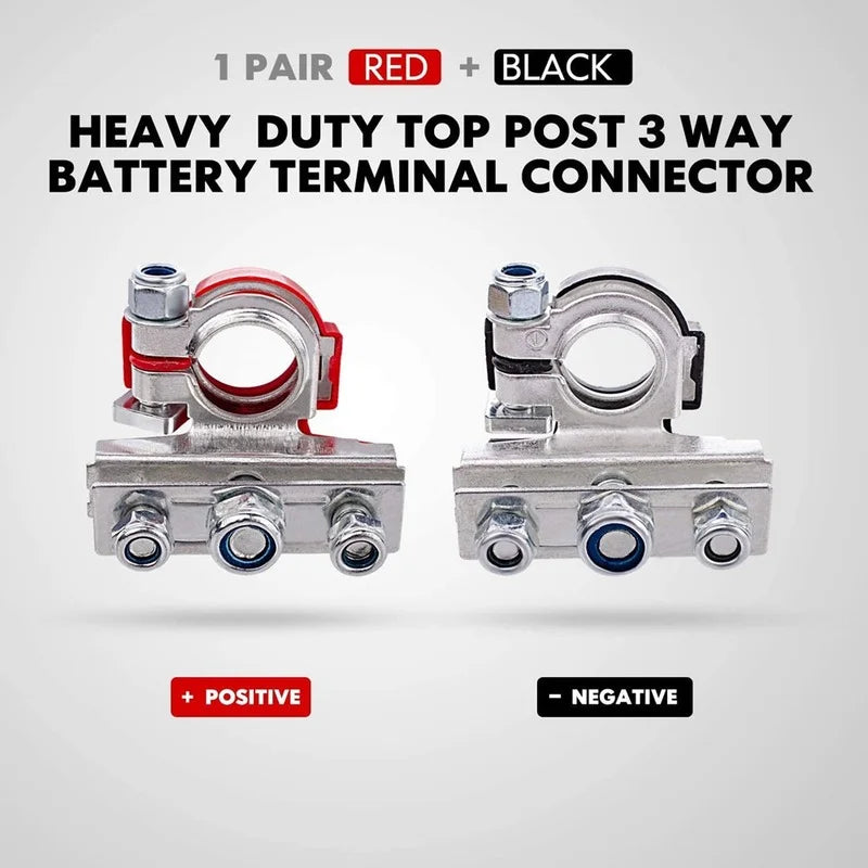 Heavy-Duty Car Battery Terminal Connectors 12V/24V