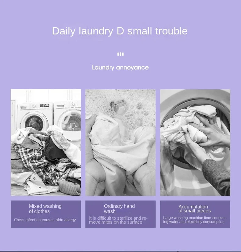 Portable Folding Washing Machine for Underwear and Socks