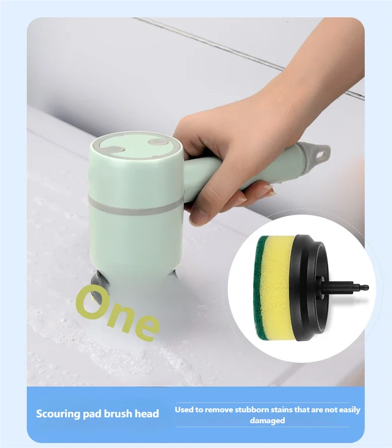 Wireless Electric Handheld Cleaning Brush for Home