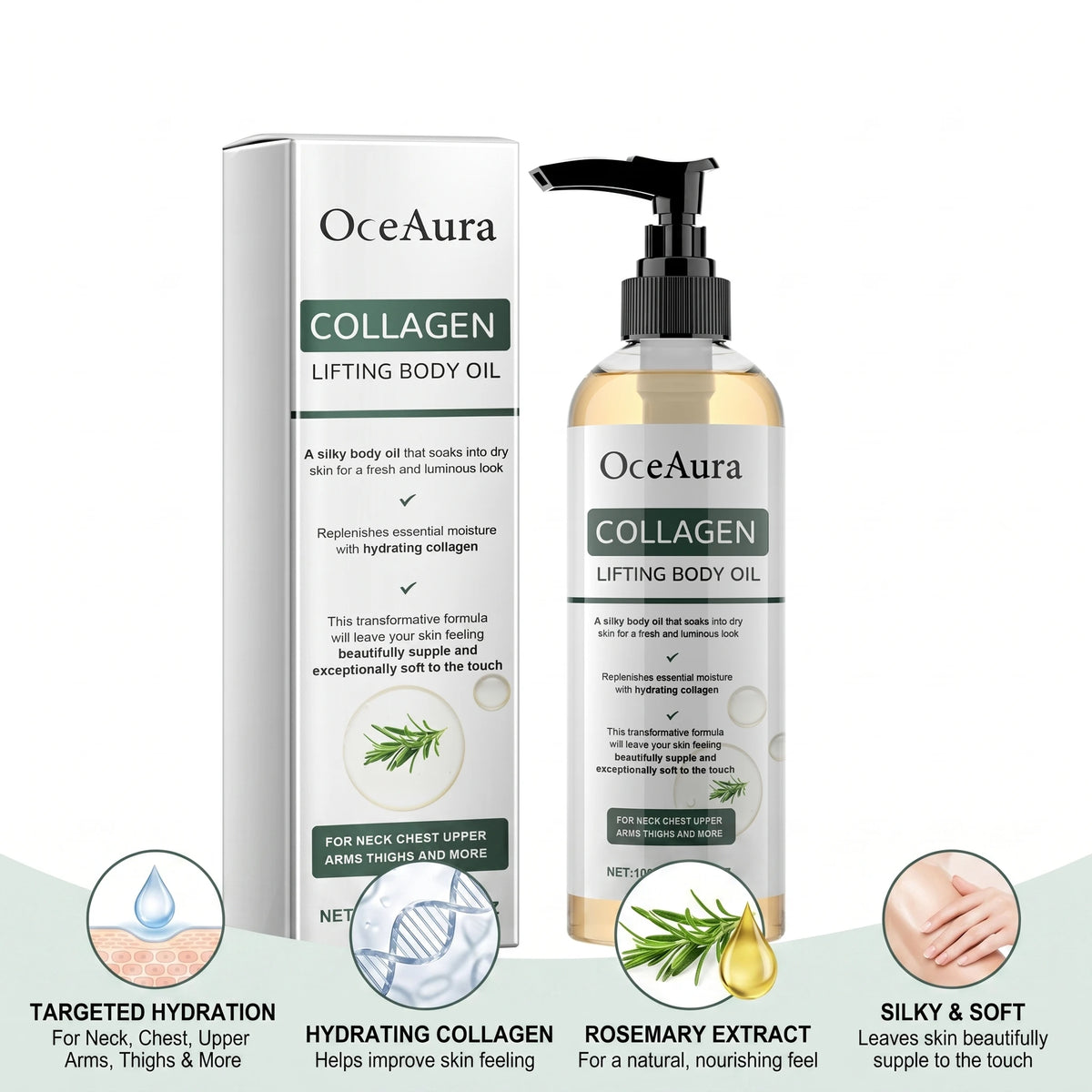 Collagen Body Firming and Tightening Massage Oil