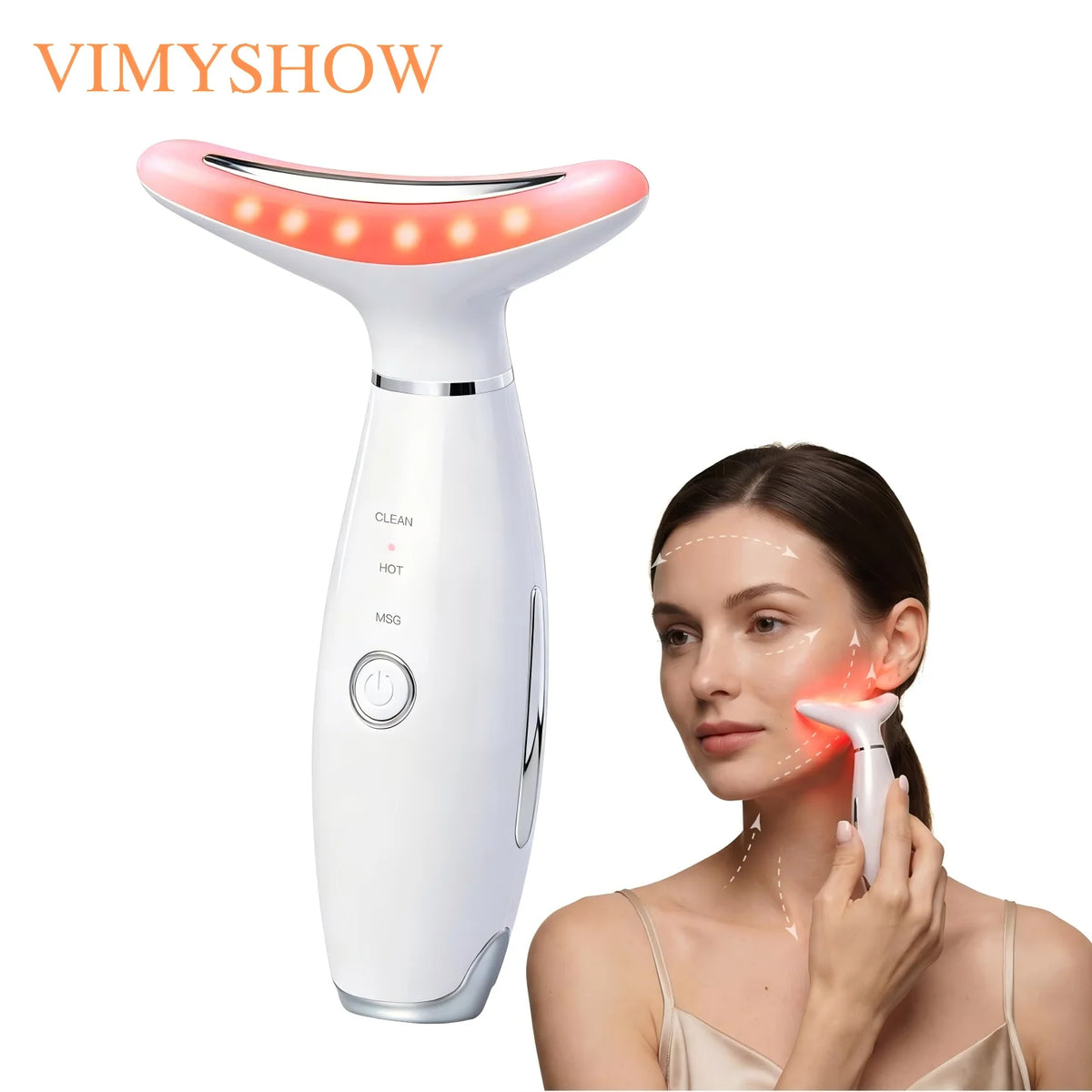 3-in-1 LED Facial & Neck Sculpting Massager