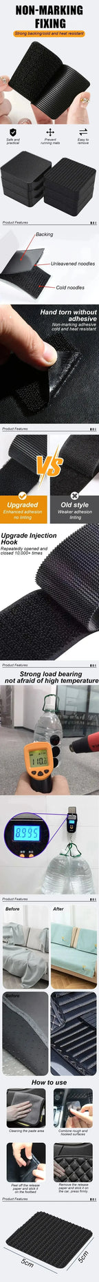 Non-Slip Car Floor Mat Fixing Stickers