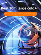 Portable Rechargeable Camping Fan with Night Light and Power Bank