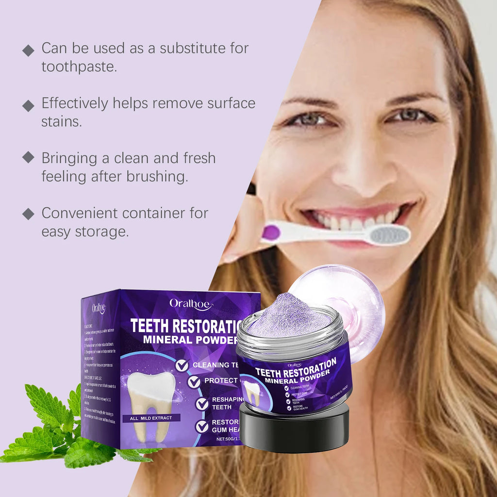 Professional Teeth Whitening and Enamel Restoration Powder