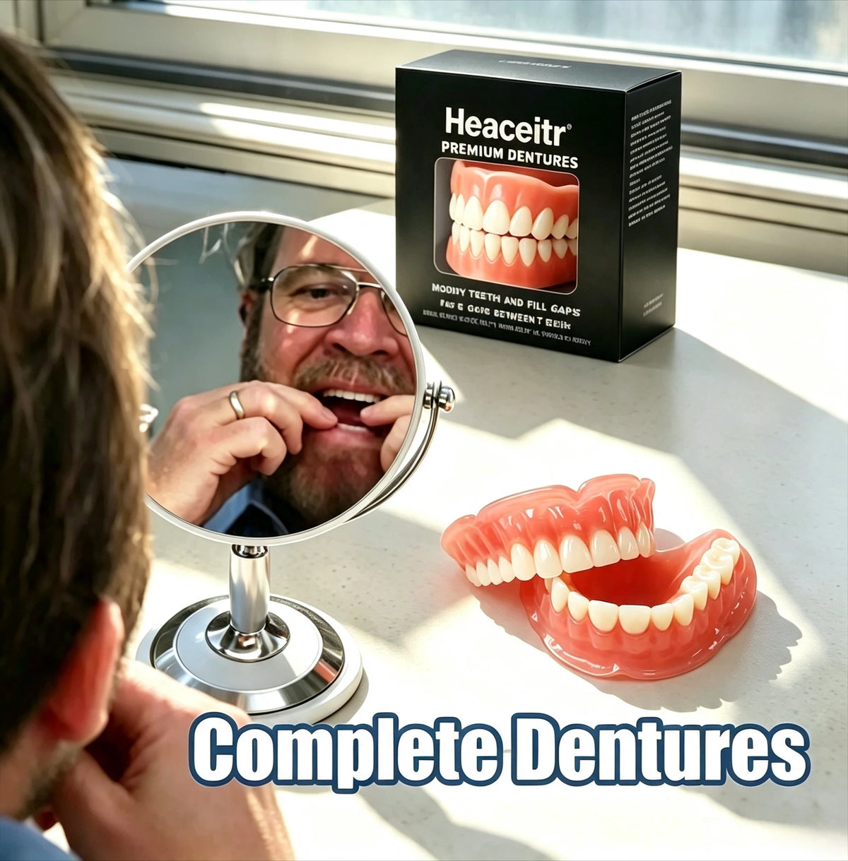 Custom Fit Silicone Comfort Dentures