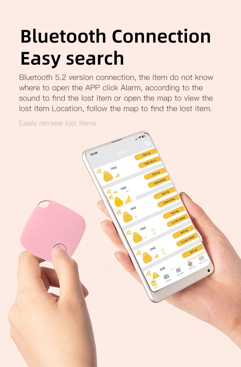 Smart Bluetooth Anti-Lost Tracker for Keys and Valuables