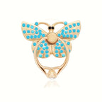 Glitter Butterfly Phone Ring Holder Kickstand
