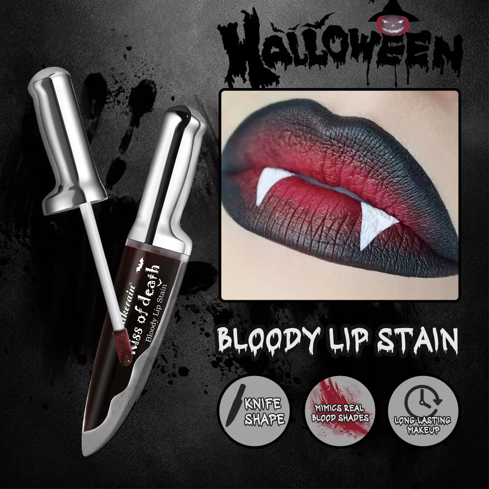 Bloody Matte Liquid Lip Stain for Halloween and Gothic Makeup - 4