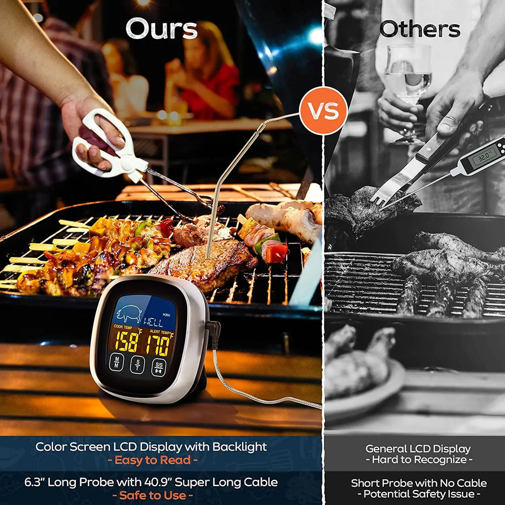 Digital Instant-Read Meat Thermometer for Kitchen and BBQ