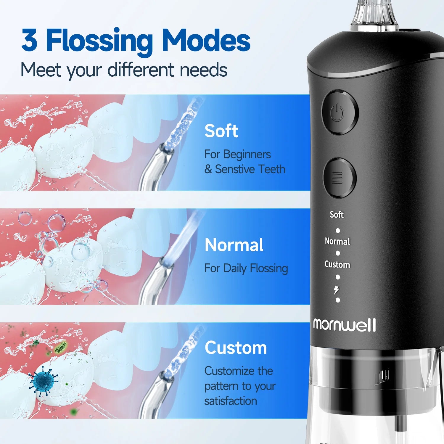 Portable Sonic Toothbrush and Water Flosser Oral Care Set - 2
