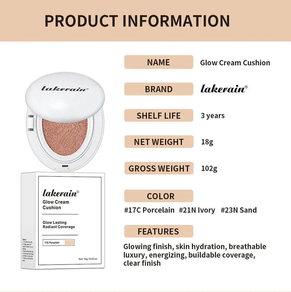 Semi-Matte Long-Lasting Cushion Foundation for Flawless Coverage