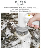 4-in-1 Electric Handheld Power Scrubber for Household Cleaning