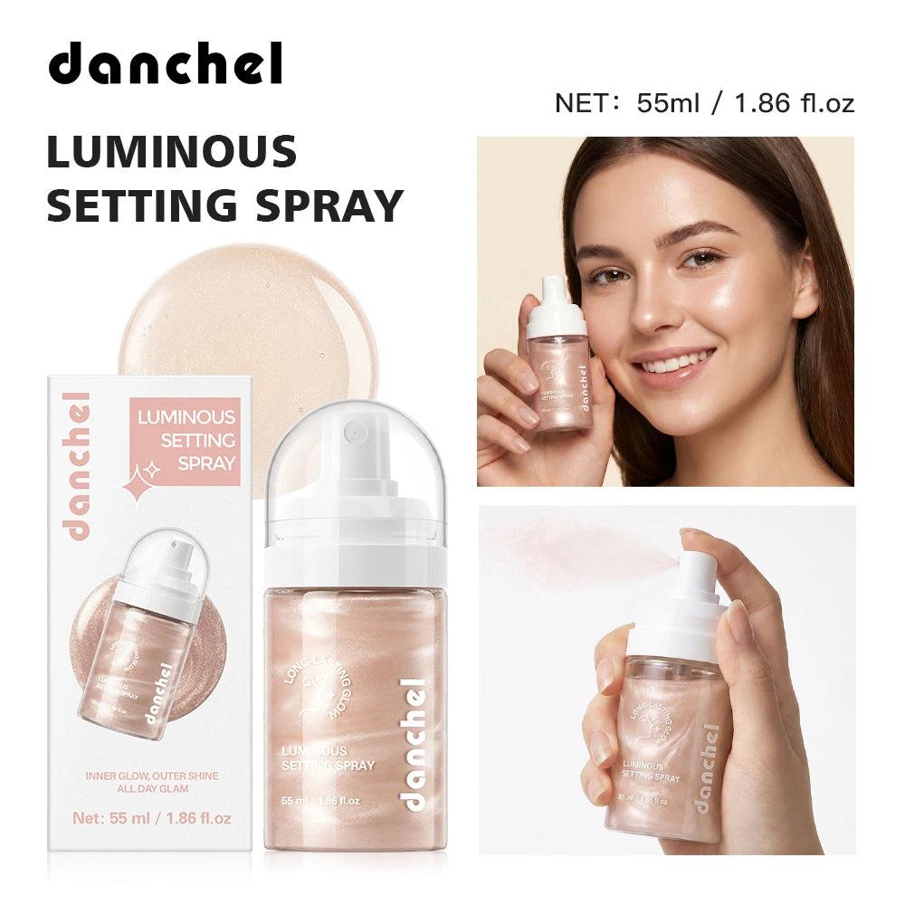 Luminous Hydrating Makeup Setting Spray for Radiant Dewy Finish - 24