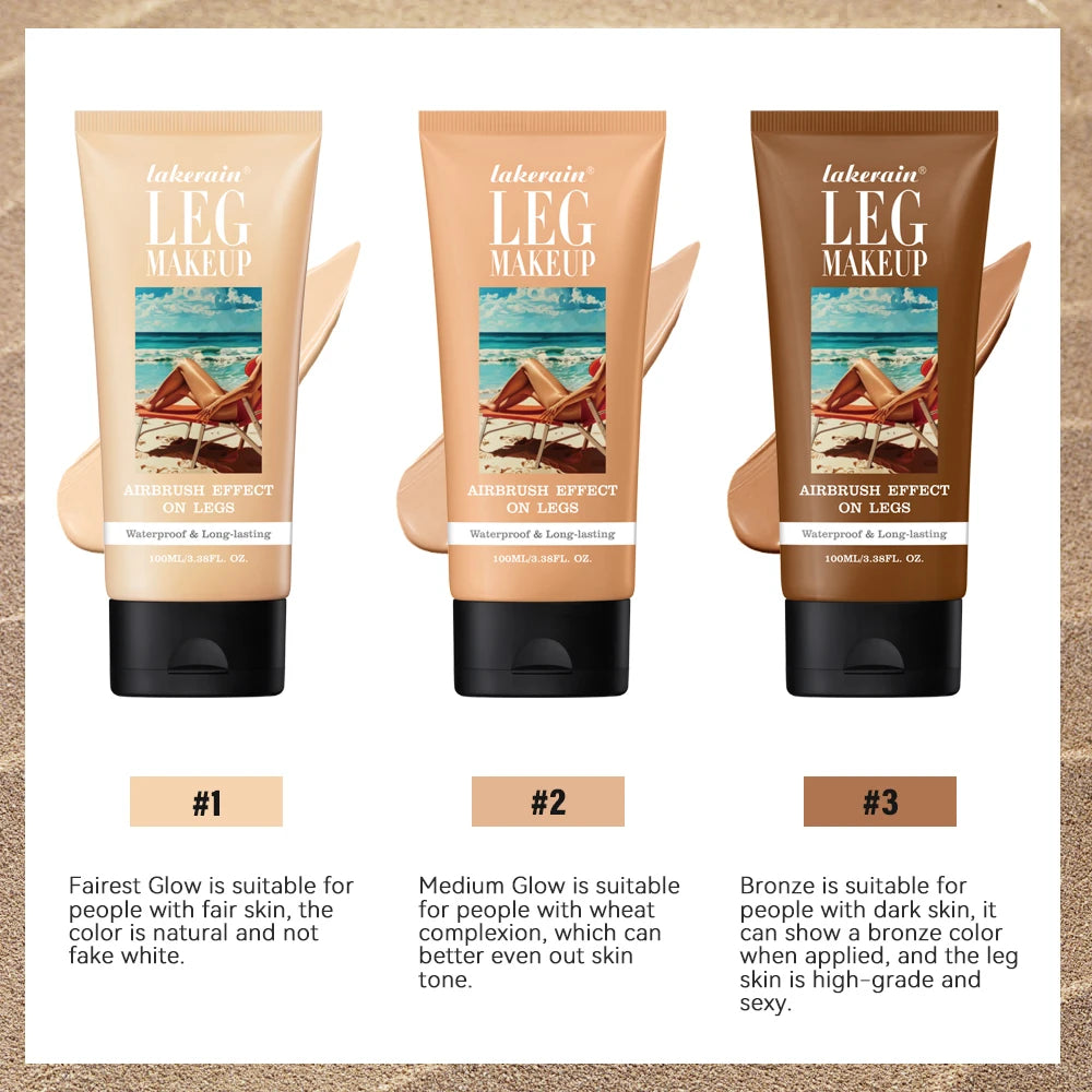 Waterproof Leg Makeup Foundation for Flawless Skin - 4