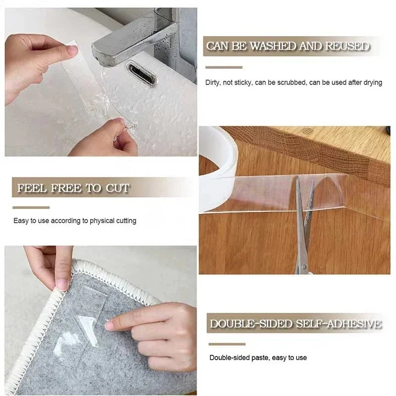 Heavy Duty Transparent Nano Double-Sided Adhesive Tape
