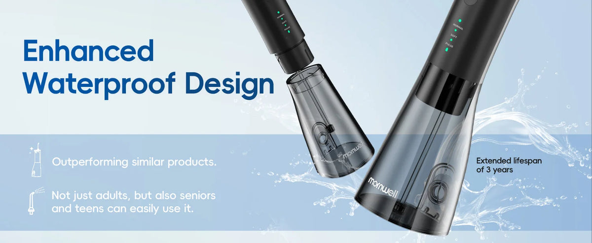 2-in-1 Portable Water Flosser and Electric Toothbrush Kit