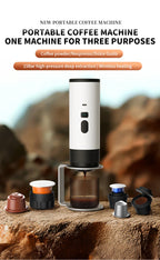 Portable Wireless Electric Coffee Maker for Camping and Travel