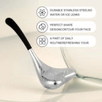 2-in-1 Stainless Steel Cooling Facial Ice Globes for Skin Tightening
