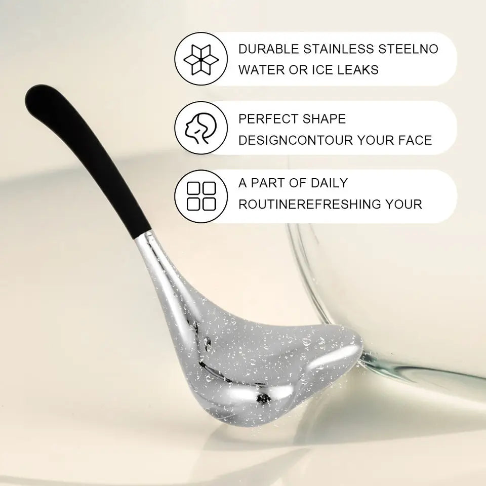 2-in-1 Stainless Steel Cooling Facial Ice Globes for Skin Tightening