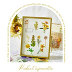 40-Piece Floral Sticker Set for Scrapbooking and Journaling