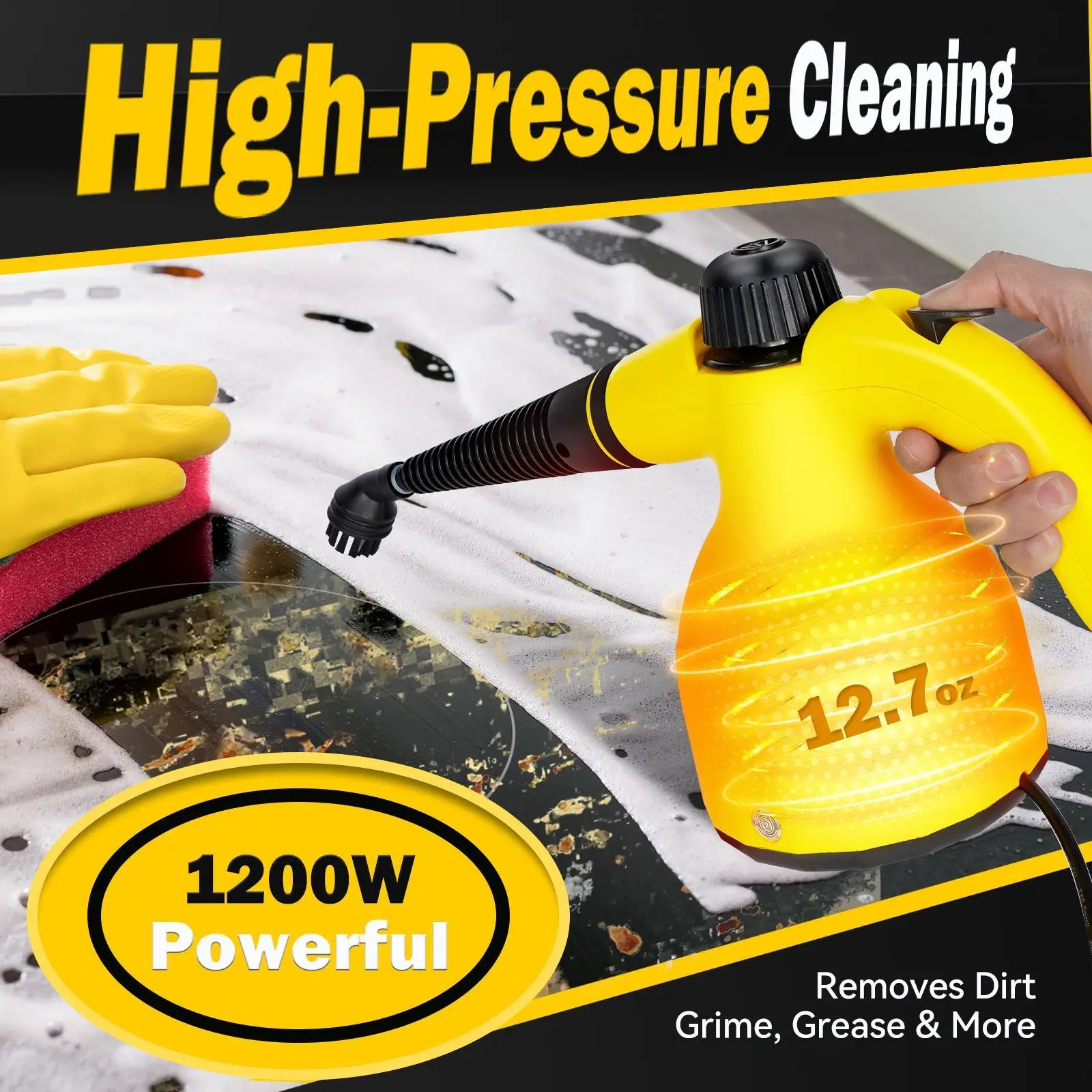High-Pressure Handheld Steam Cleaner for Deep Home Cleaning