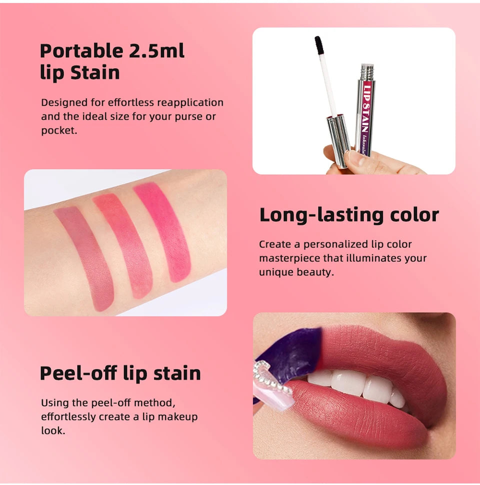 Waterproof Peel-Off Lip Stain Tint - 20