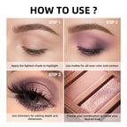 6-Color Soft Pink Neutral Eyeshadow Palette