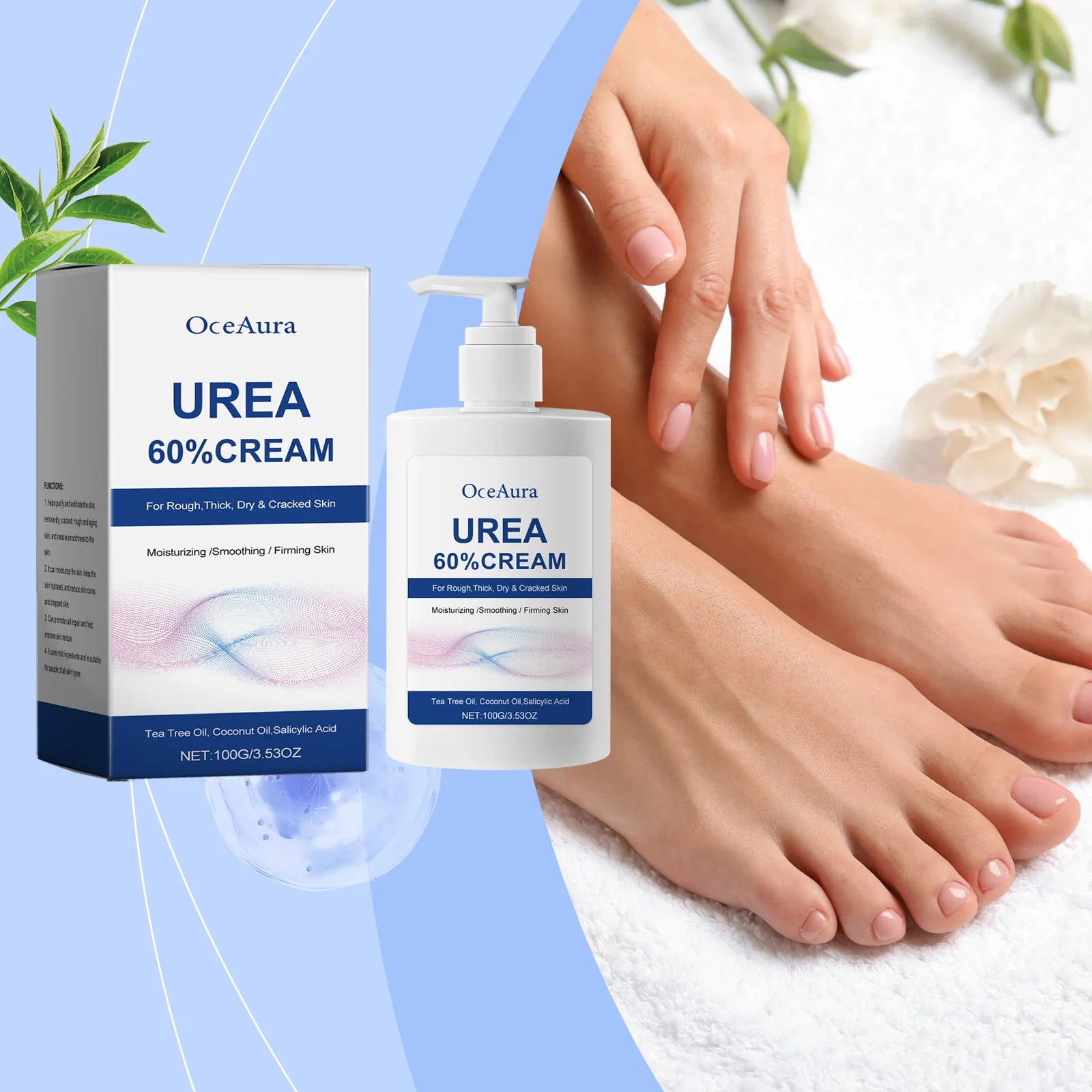 60% Urea Moisturizing Cream for Cracked Heels and Dry Skin - 1