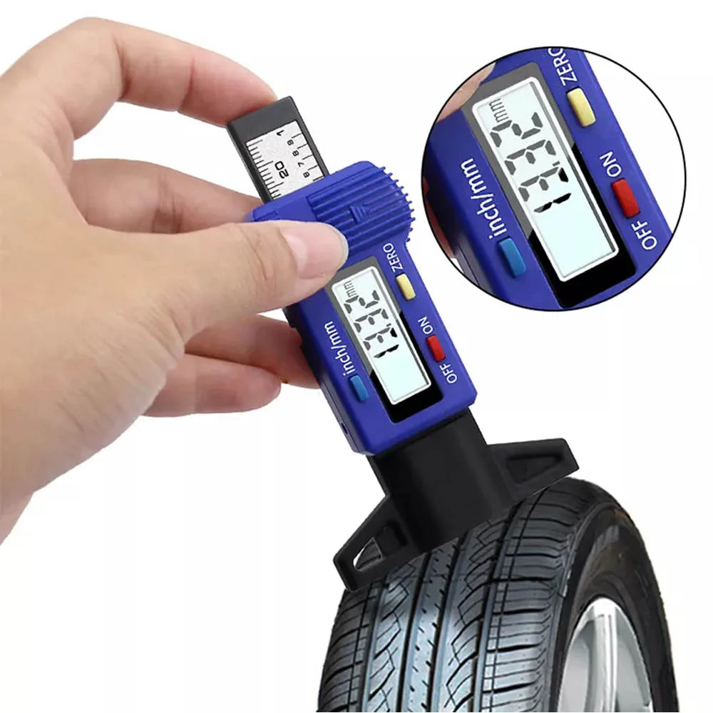 Digital Tire Tread Depth Gauge for Car Safety