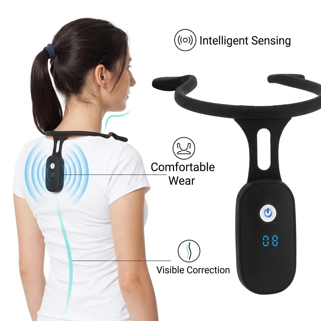 Intelligent Vibration Posture Corrector with LCD Display - 1