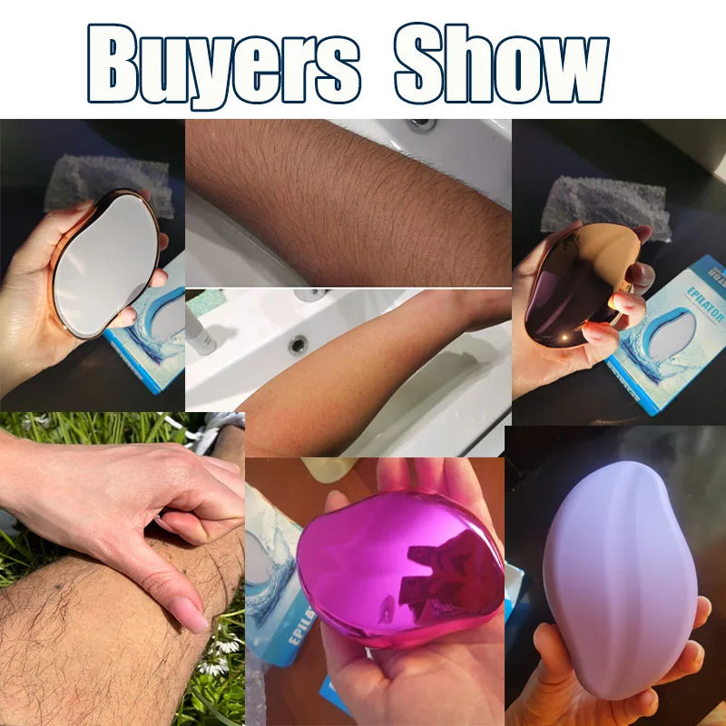 Painless Crystal Hair Eraser and Exfoliator Tool