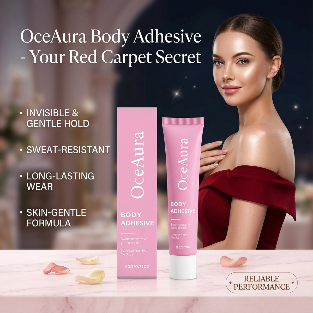 All-Day Clothing Body Adhesive for Wardrobe Security