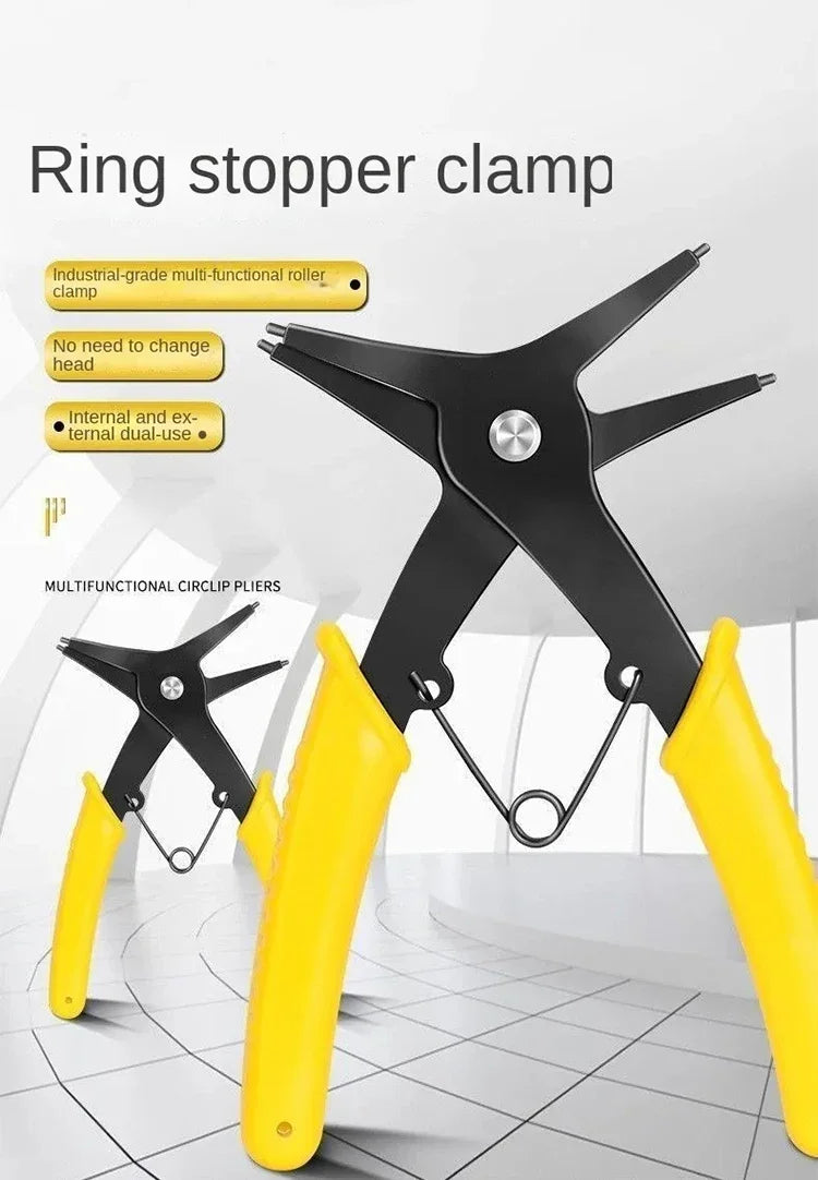 Multifunctional 4-in-1 Circlip Snap Ring Plier Tool - 6