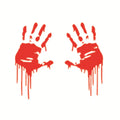 Bloody Handprint Halloween Car Decal
