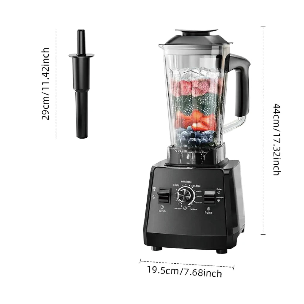 Professional 2L High-Speed Kitchen Blender and Food Processor