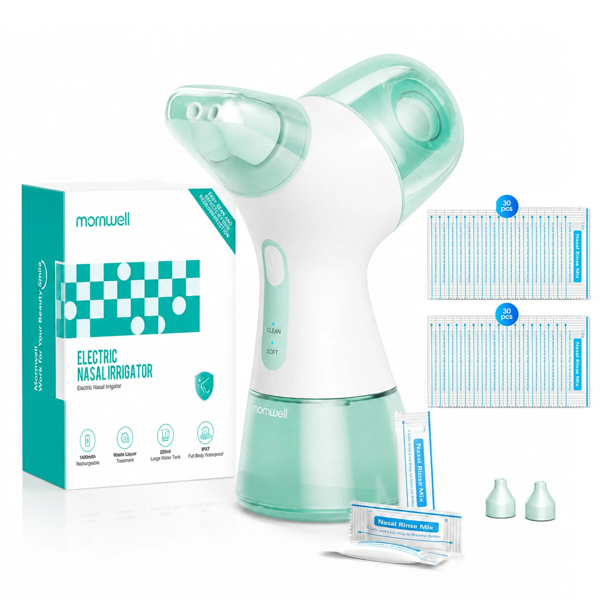 Electric Nasal Irrigation System for Sinus and Allergy Relief