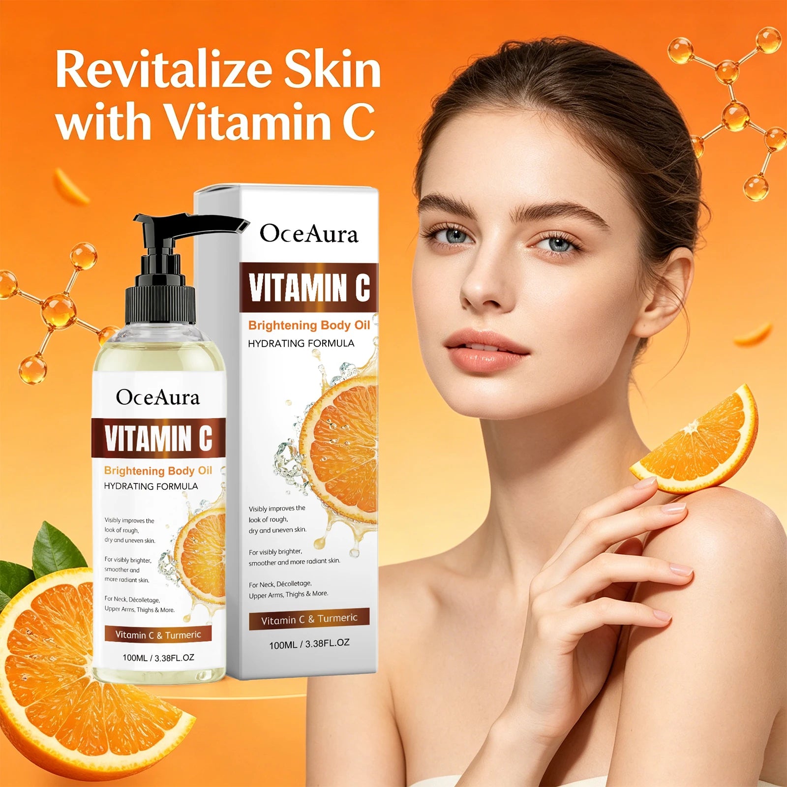 Turmeric and Vitamin C Brightening Body Oil - 2