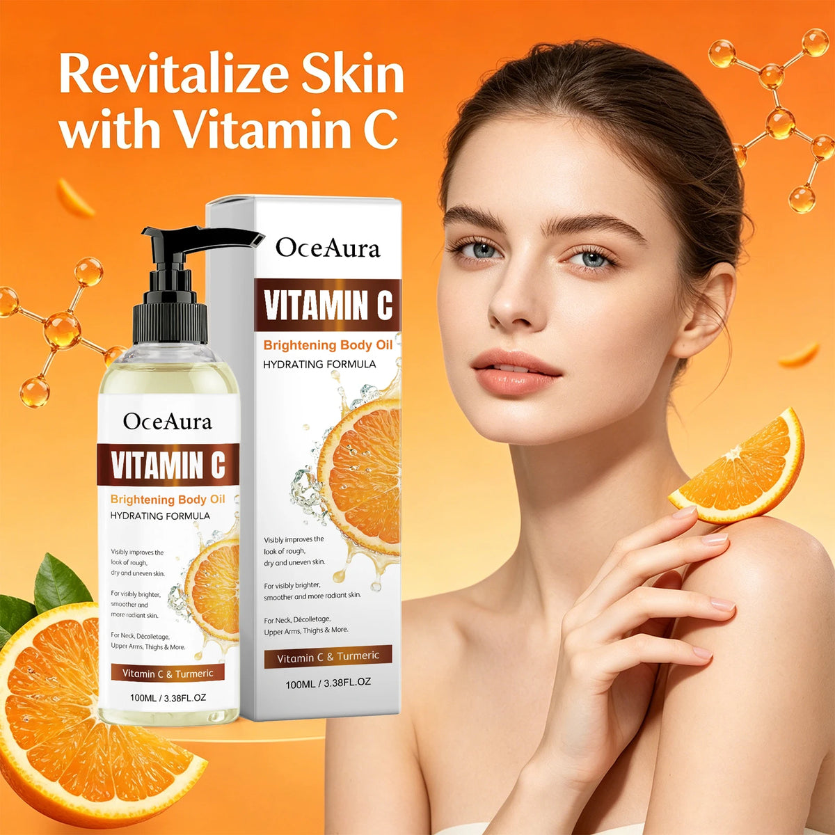 Turmeric and Vitamin C Brightening Body Oil